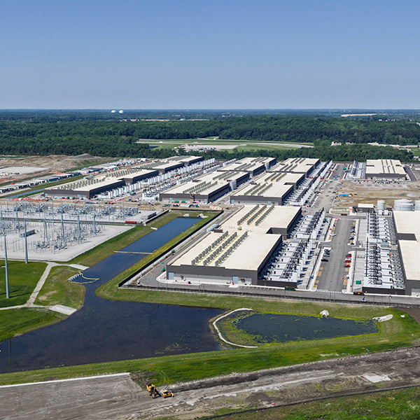 An aerial photo of the Confidential Behind-The-Meter Power Project