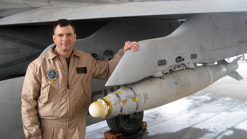 Former military fighter pilot John Bolt, Senior VP of HSE and Security at S&B, with his aircraft.